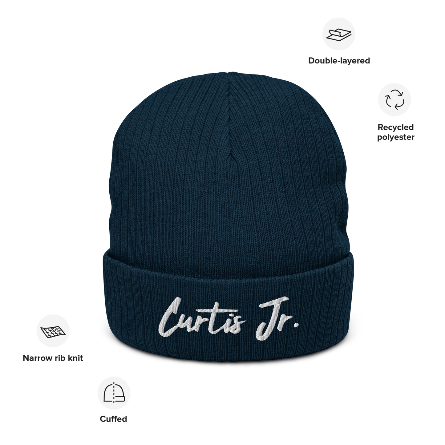 Curtis Jr. Ribbed knit beanie