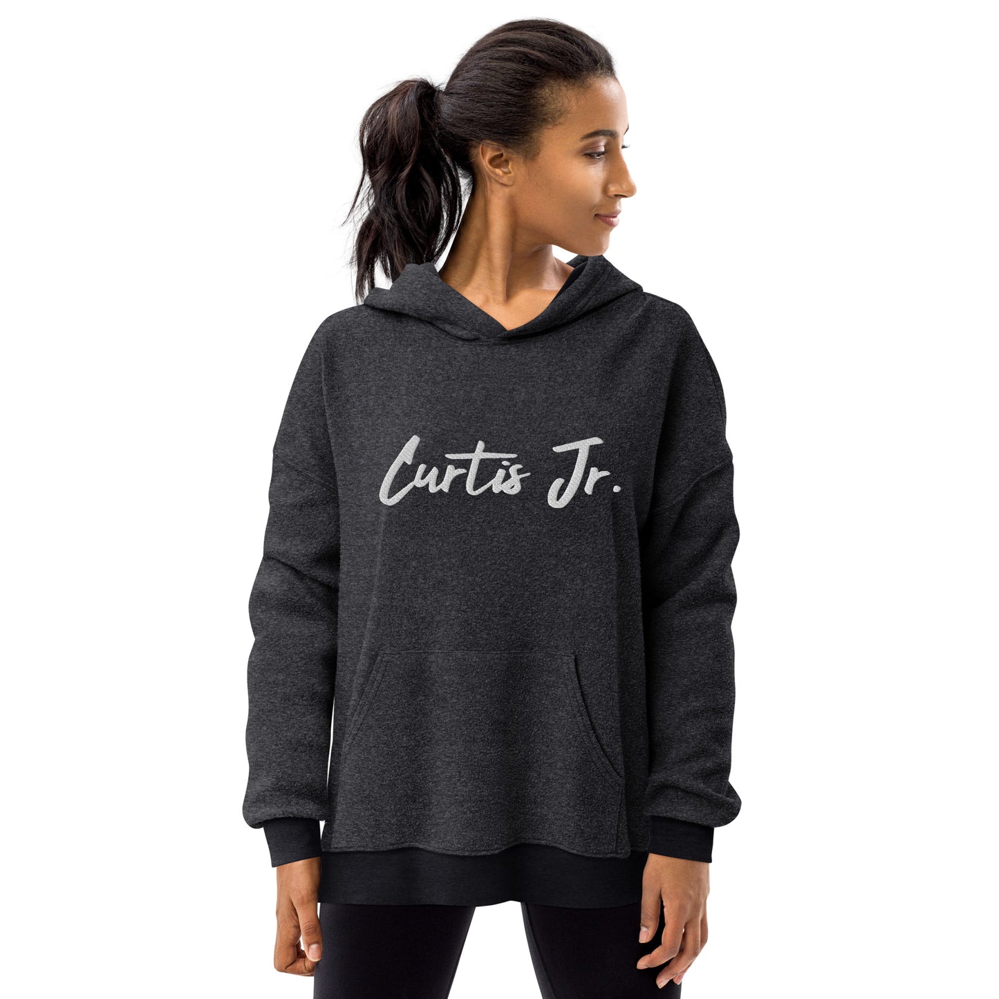 Curtis Jr. Unisex sueded fleece hoodie
