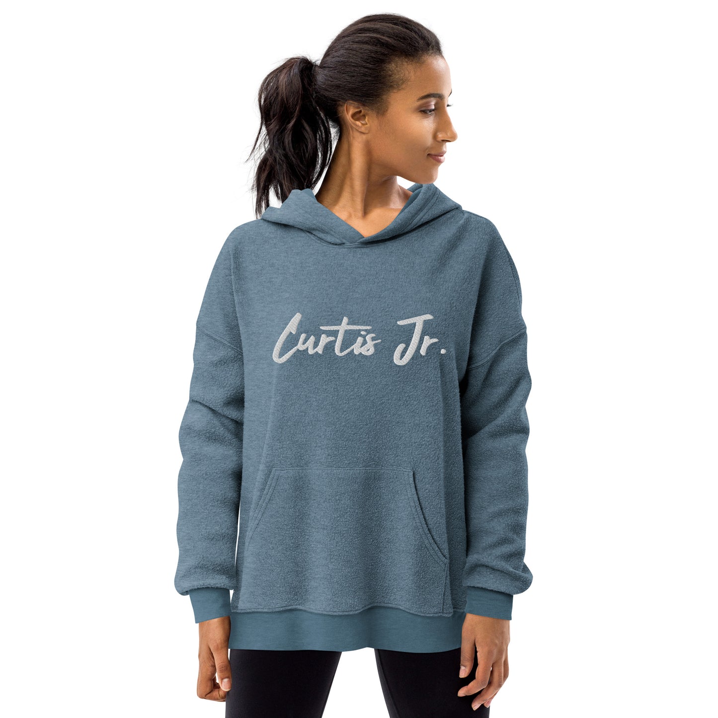 Curtis Jr. Unisex sueded fleece hoodie