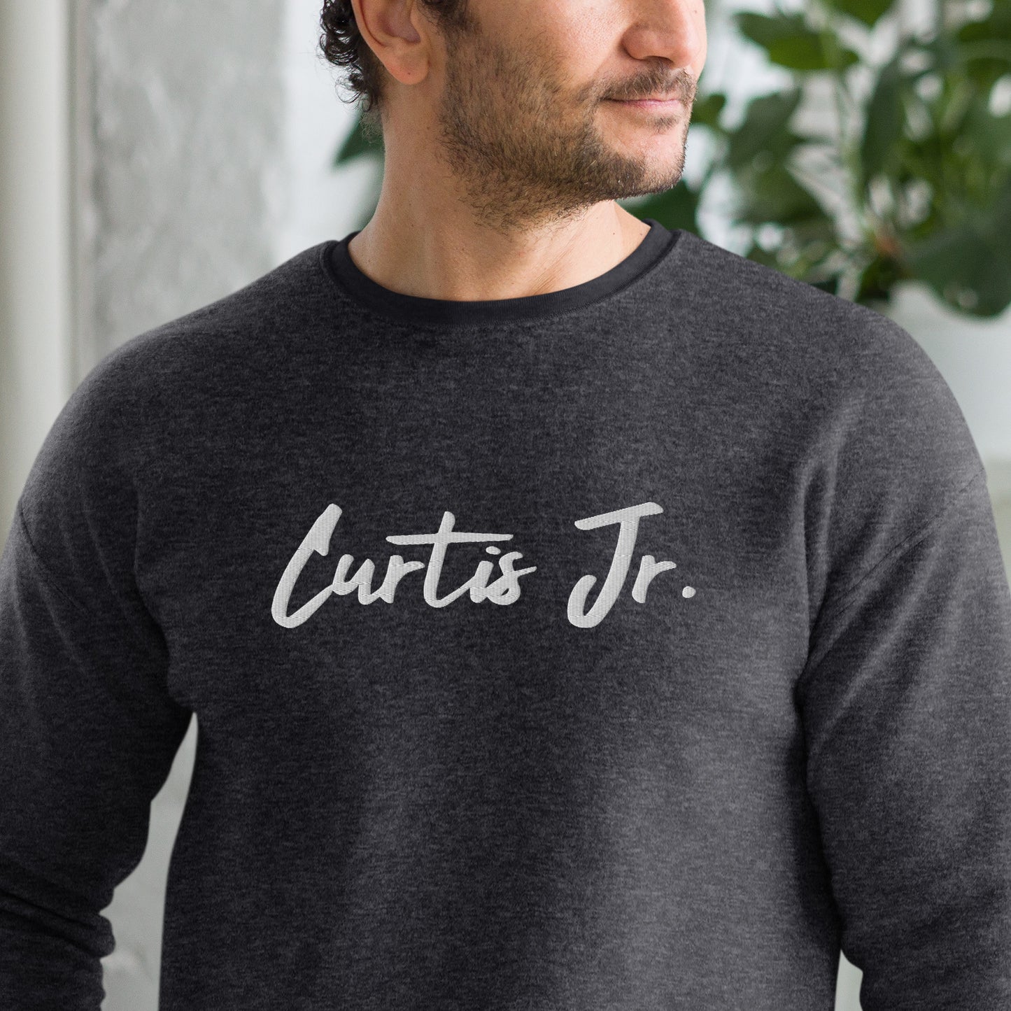 Curtis Jr. Unisex sueded fleece sweatshirt