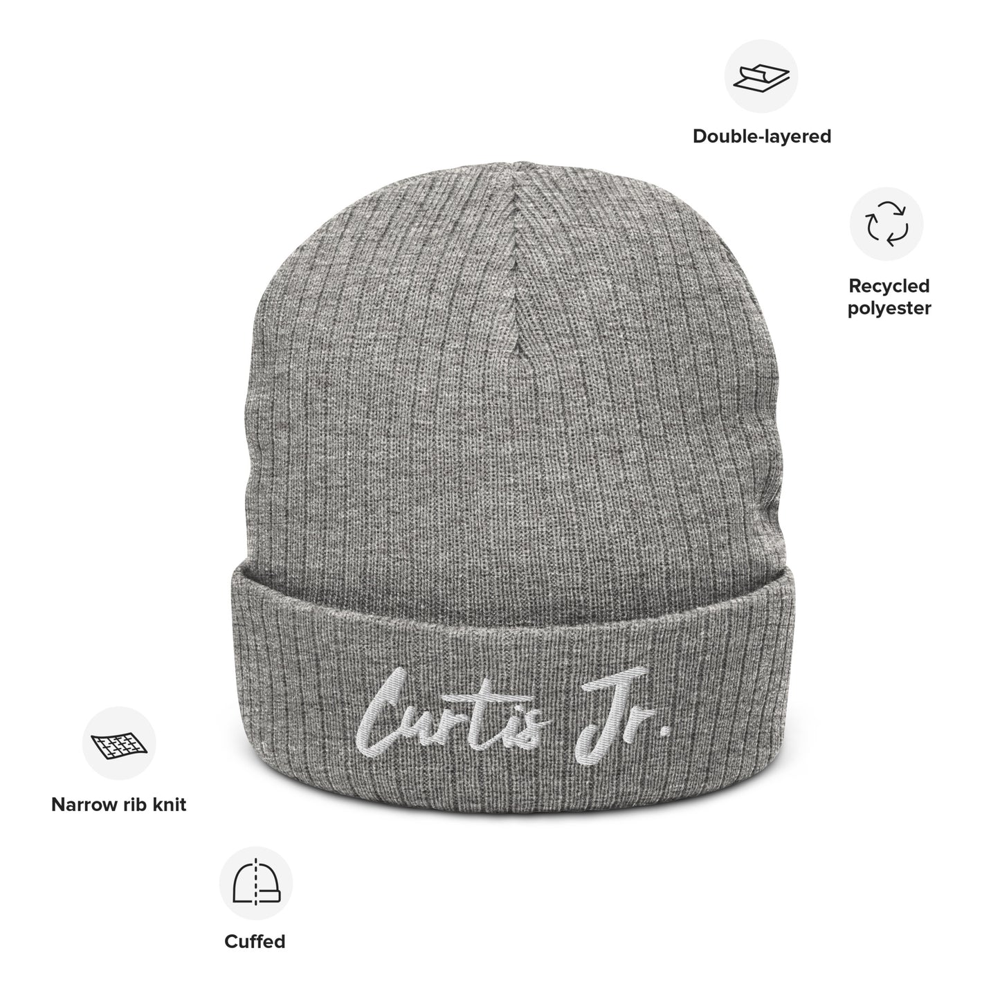 Curtis Jr. Ribbed knit beanie